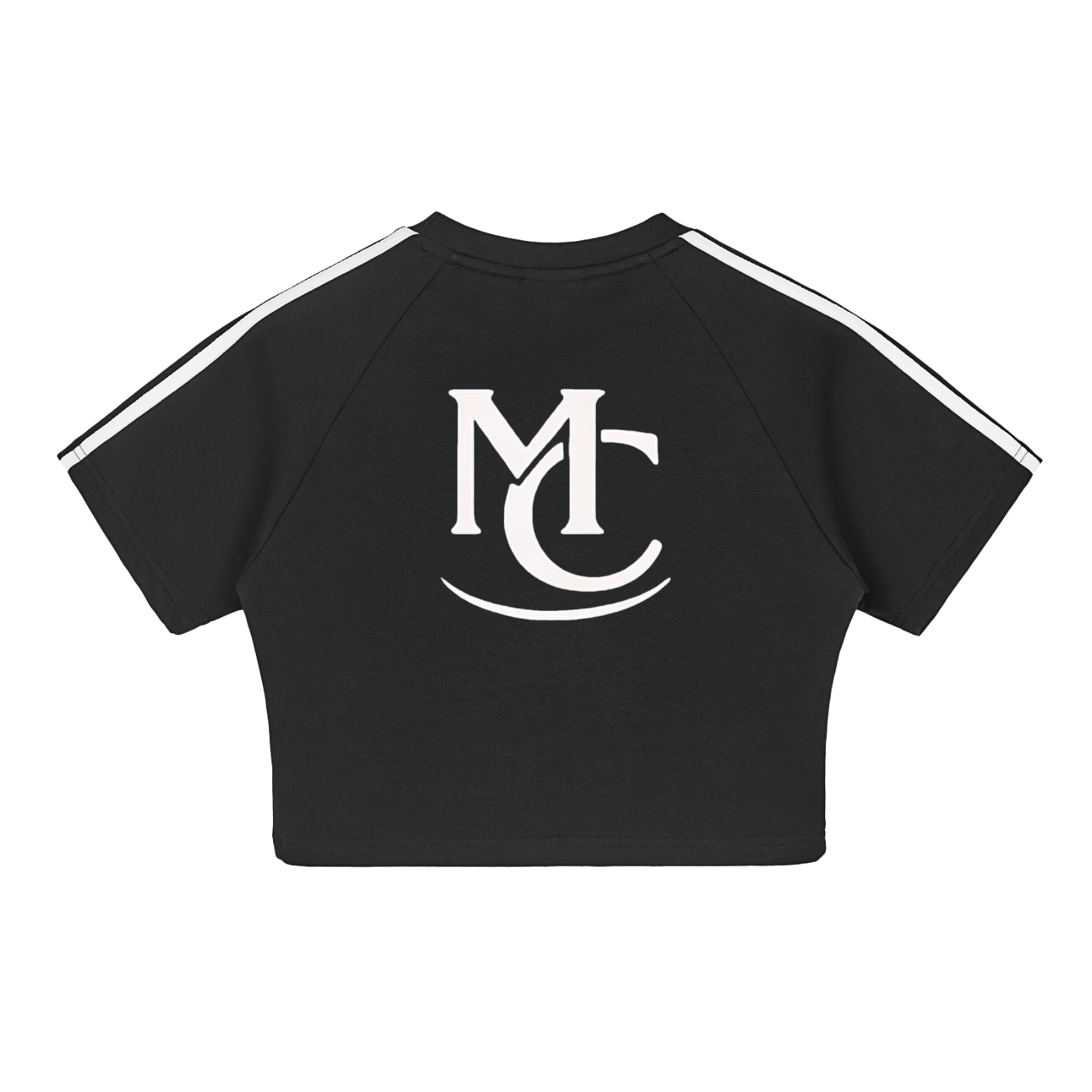 Womens Blk MC Taped Crop Top