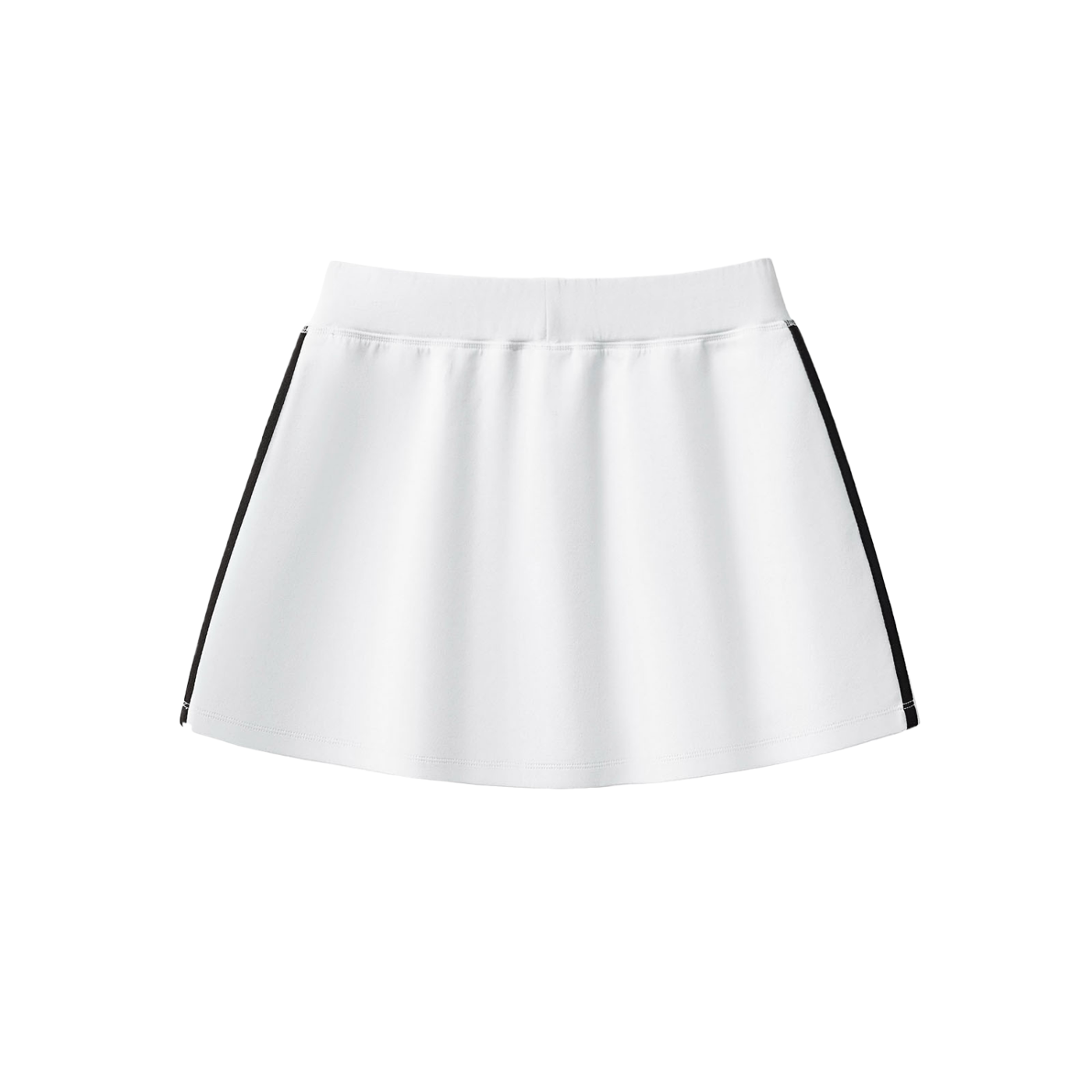 Womens Wht Plain Jane MC Taped Short Skirt