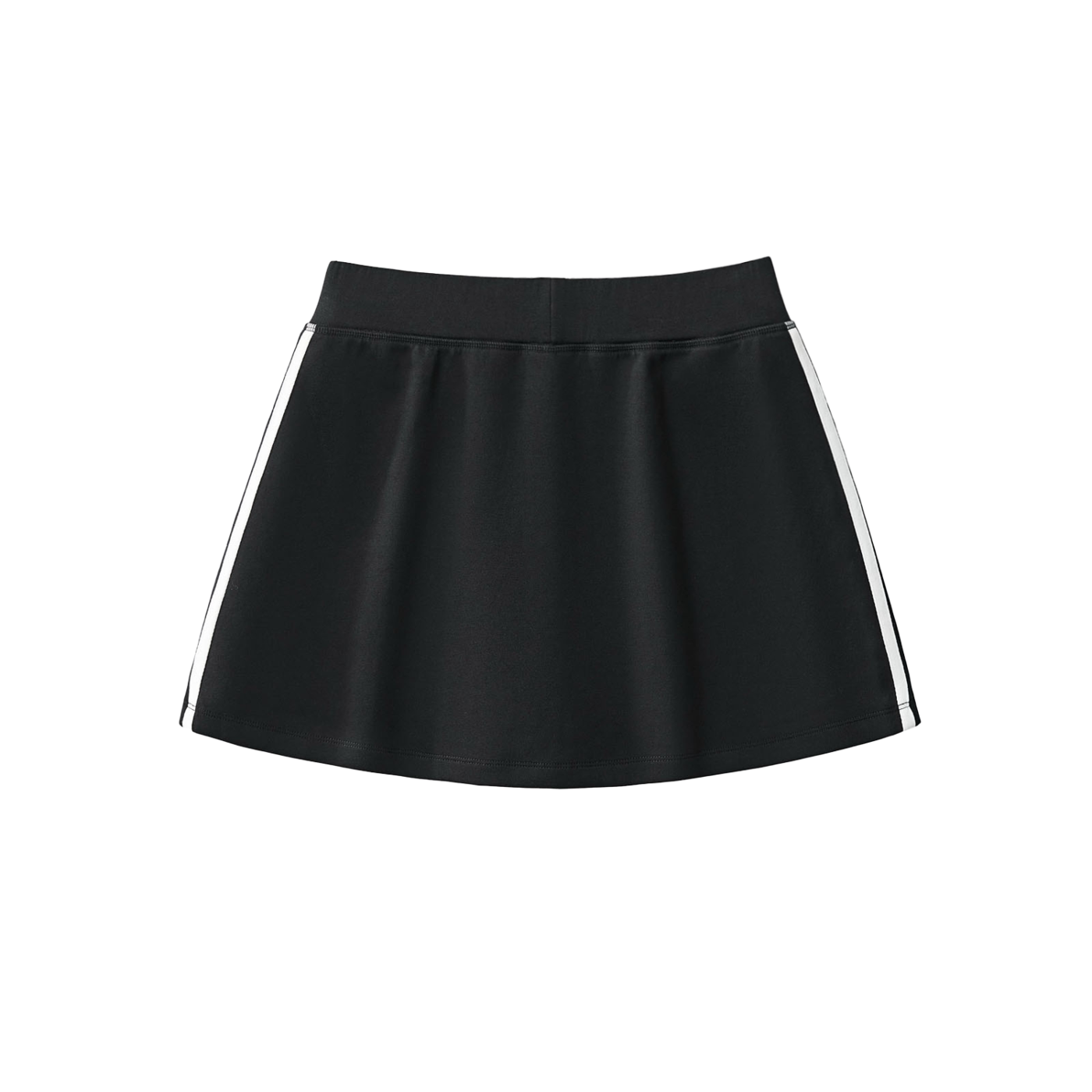Womens Blk Plain Jane MC Taped Short Skirt