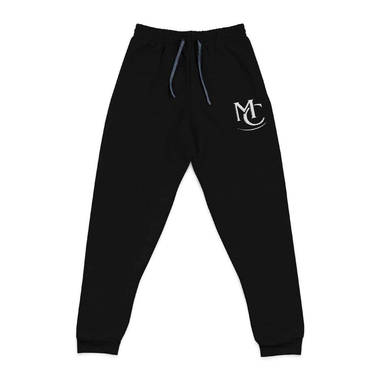 Mens Embroidered MC Joggers | Grey Sweatpants