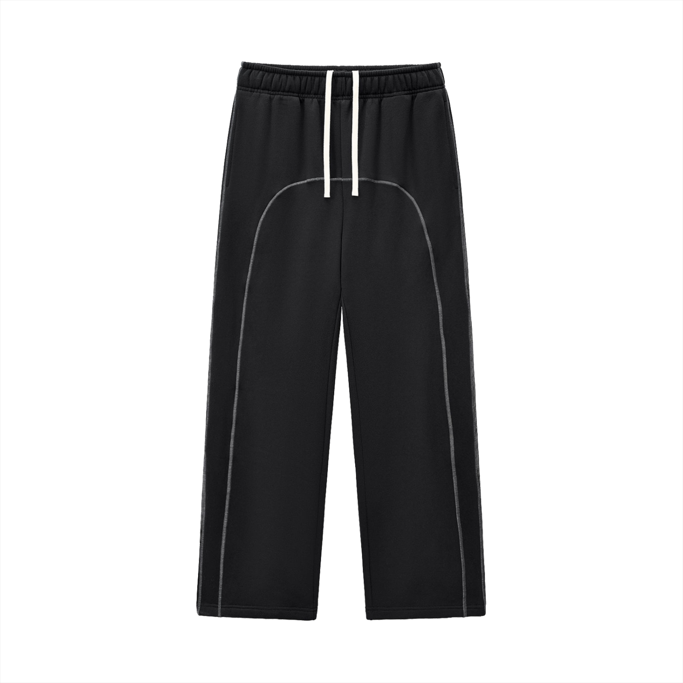 Mens Contrast-Stitched MC Plain Jane Fleece Sweatpants