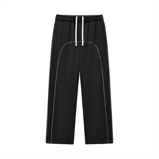 Mens Contrast-Stitched MC Plain Jane Fleece Sweatpants