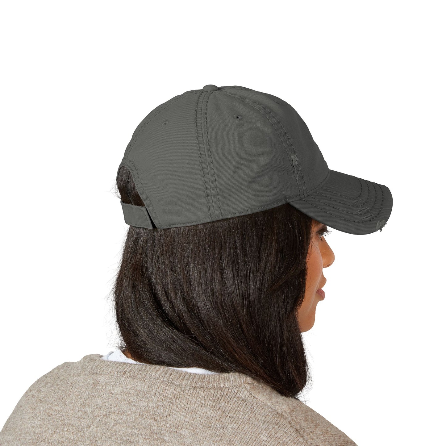 Distressed MC Dad Hat (Embroidery)