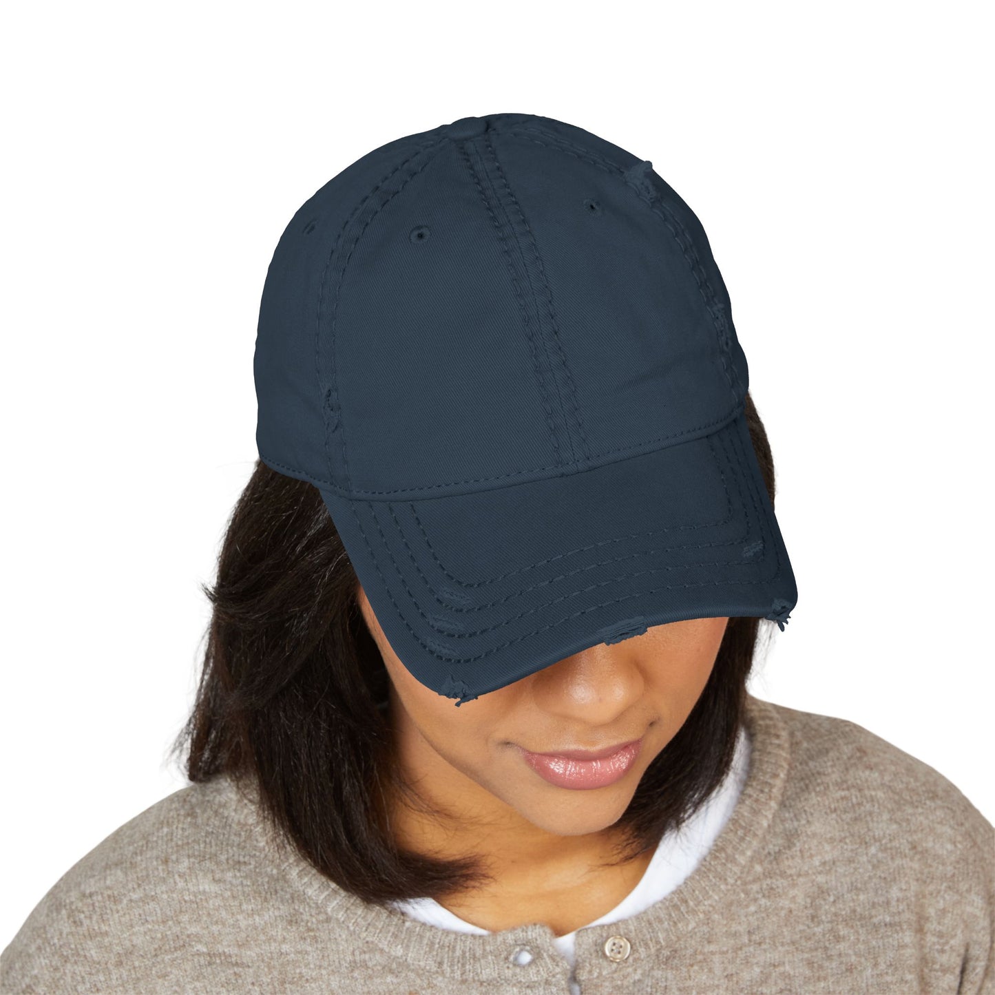 Distressed MC Dad Hat (Embroidery)