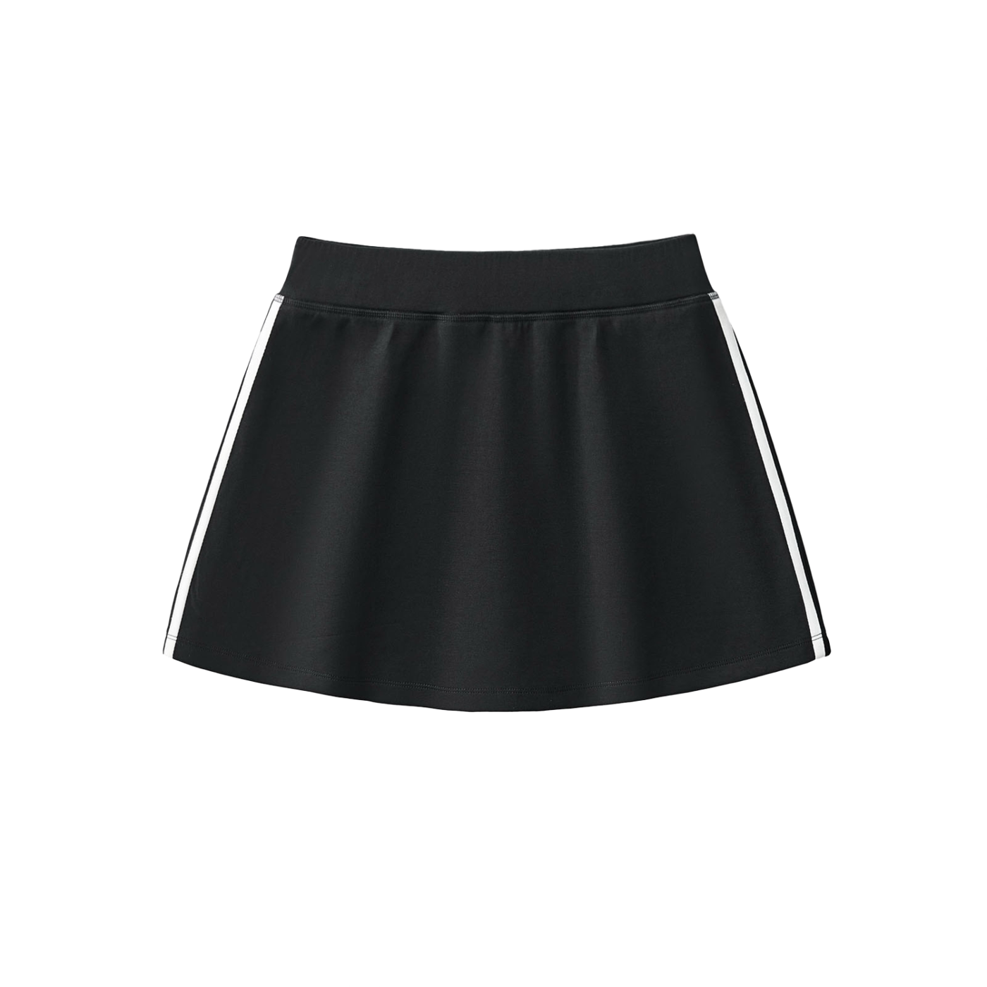 Womens Blk Plain Jane MC Taped Short Skirt