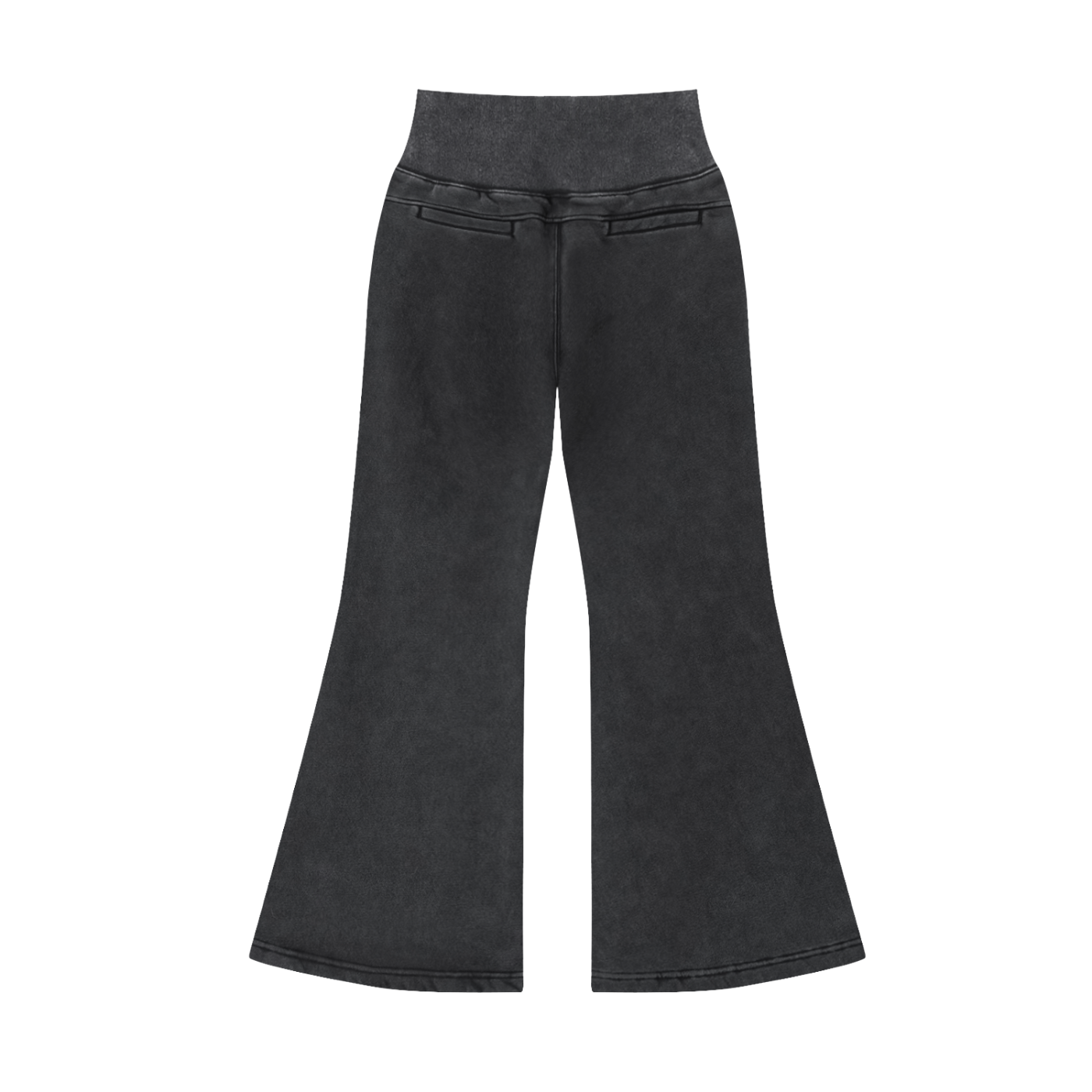 Womens MC Plain Jane Vintage Washed Flared Fleece Pants
