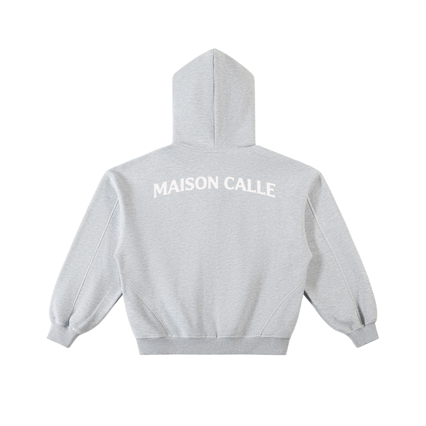Mens Contrast-Stitched Boxy MC Fleece Zip Hoodie