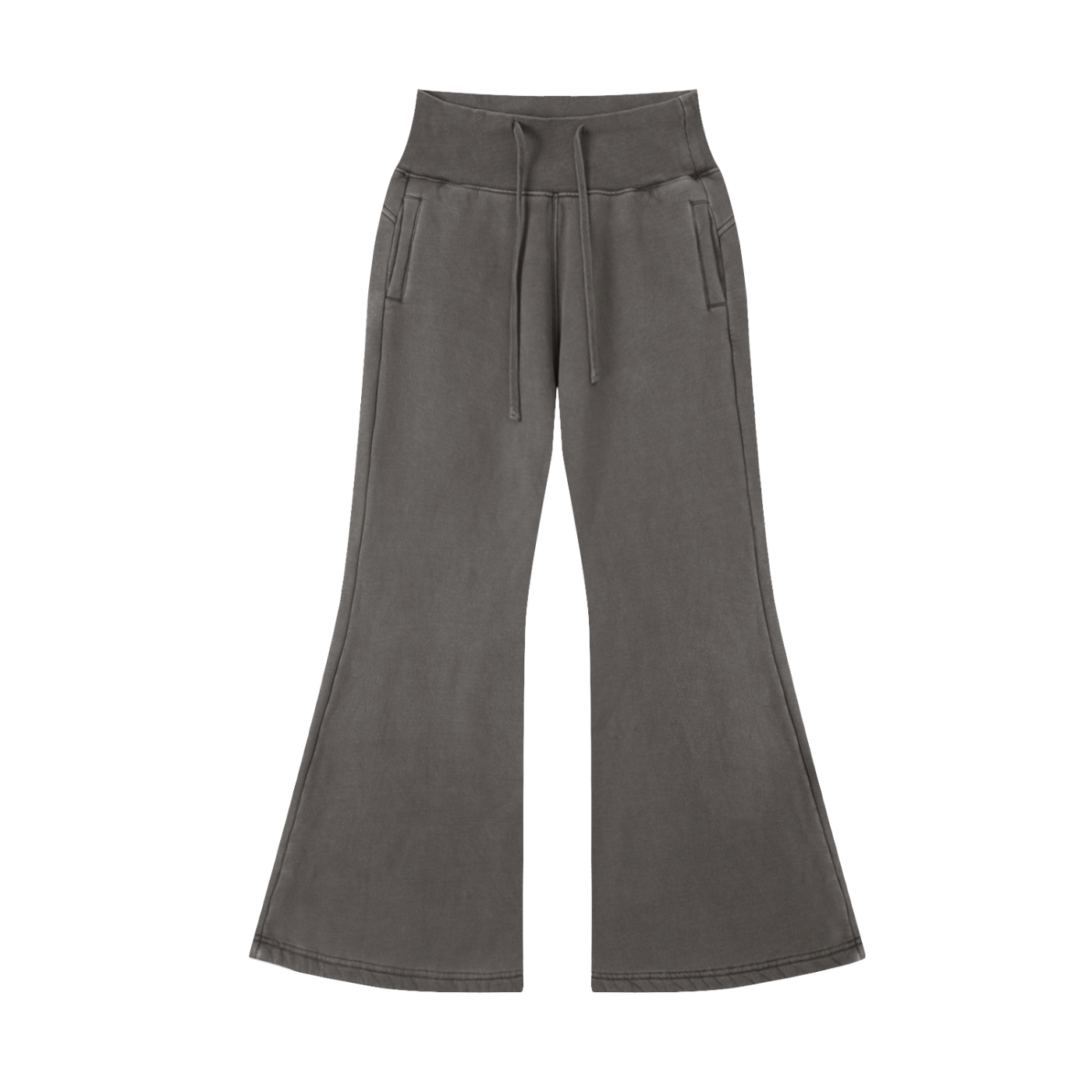Womens MC Plain Jane Vintage Washed Flared Fleece Pants