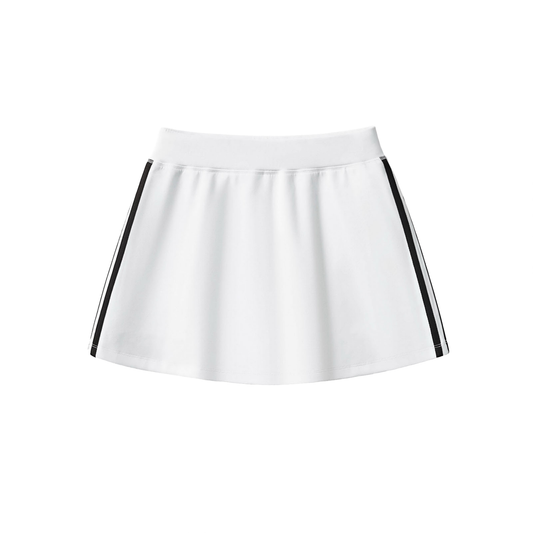 Womens Wht Plain Jane MC Taped Short Skirt