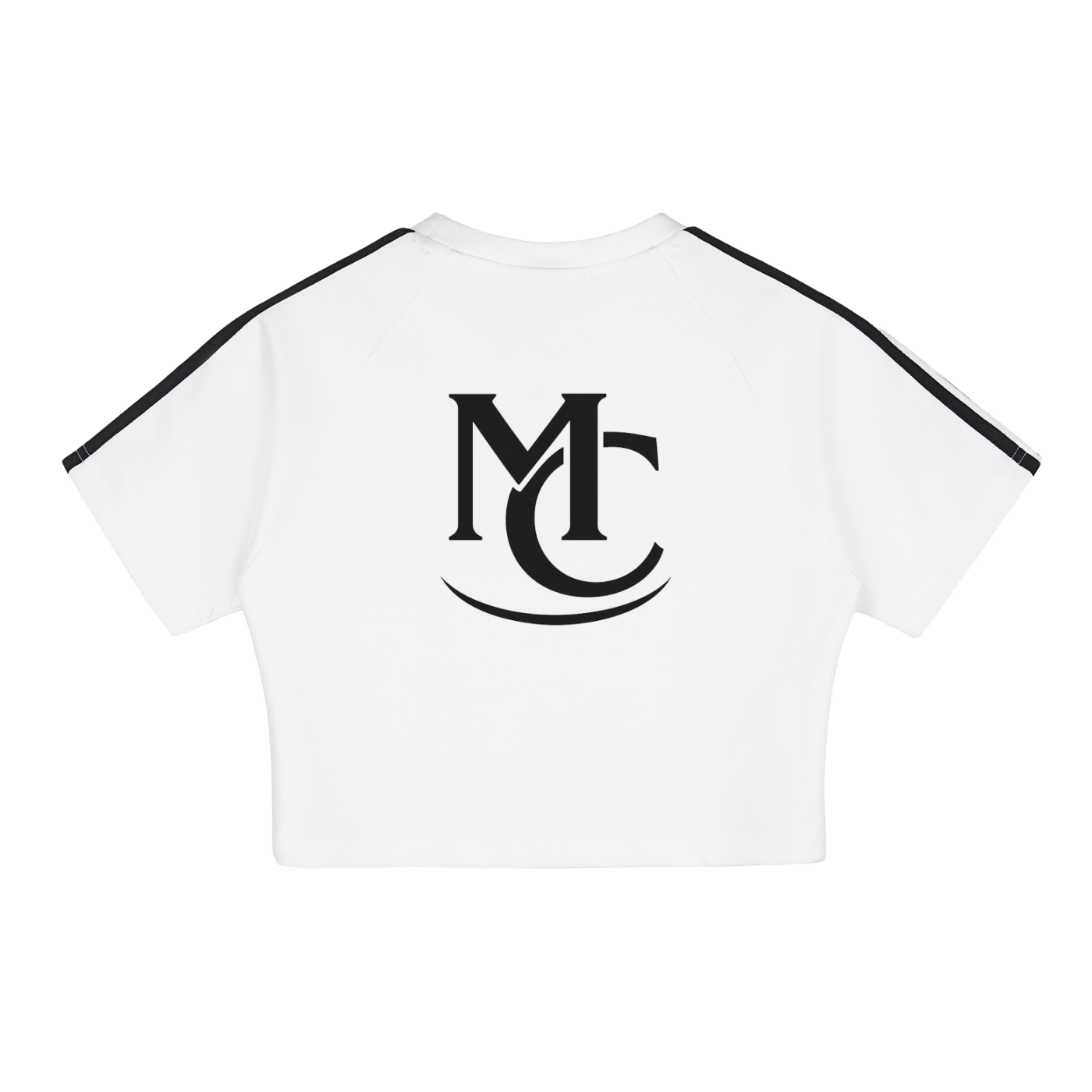 Womens Wht MC Taped Crop Top